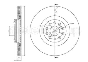 Metelli MET-DBR23-1243C Metelli Brake Rotor Audi / Skoda / VW