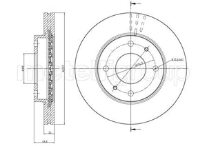 Metelli MET-DBR23-0591 Metelli Brake Rotor Hyundai