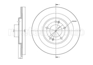 Metelli MET-DBR23-1387C Metelli Brake Rotor Hyundai