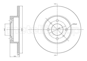Metelli MET-DBR23-0083 Metelli Brake Rotor Fiat / Lcv / Lancia