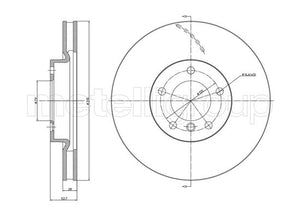 Metelli MET-DBR23-1233C Metelli Brake Rotor BMW