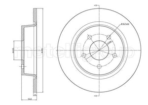 Metelli MET-DBR23-1251C Metelli Brake Rotor Ford Europe/ Lcv Truck