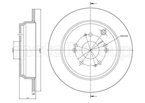 Metelli MET-DBR23-1276C Metelli Brake Rotor Honda