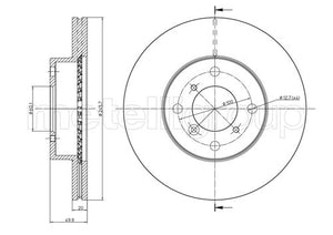 Metelli MET-DBR23-0588C Metelli Brake Rotor Suzuki