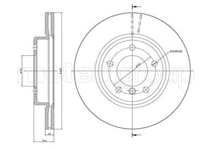 Metelli MET-DBR23-0515C Metelli Brake Rotor BMW