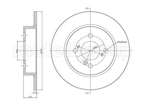 Metelli MET-DBR23-1256C Metelli Brake Rotor Suzuki