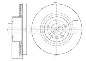Metelli MET-DBR23-1261C Metelli Brake Rotor BMW