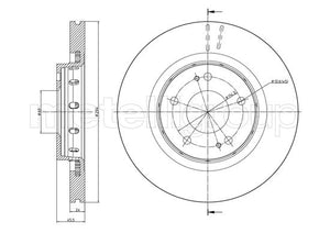 Metelli MET-DBR23-0939C Metelli Brake Rotor Citro+N / Mitsubishi / Peugeot