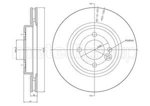 Metelli MET-DBR23-0666C Metelli Brake Rotor Mini