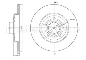 Metelli MET-DBR23-0855C Metelli Brake Rotor Audi / Seat