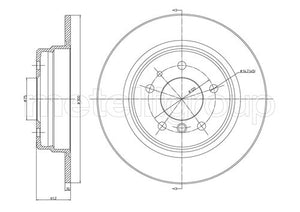 Metelli MET-DBR23-0189 Metelli Brake Rotor BMW