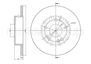 Metelli MET-DBR23-0103 Metelli Brake Rotor Mercedes Benz