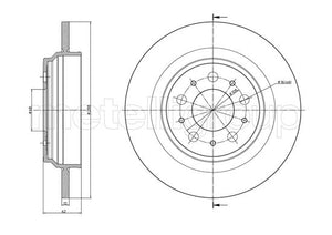 Metelli MET-DBR23-0973C Metelli Brake Rotor Volvo