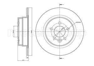 Metelli MET-DBR23-0644 Metelli Brake Rotor Rover