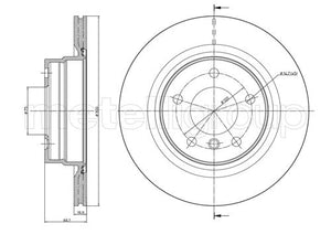 Metelli MET-DBR23-0818C Metelli Brake Rotor BMW