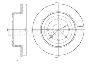Metelli MET-DBR23-1559C Metelli Brake Rotor Chevrolet