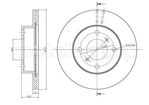 Metelli MET-DBR23-0587 Metelli Brake Rotor Suzuki