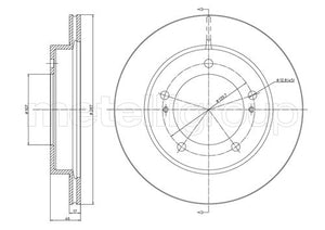 Metelli MET-DBR23-0501 Metelli Brake Rotor Suzuki