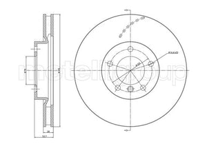 Metelli MET-DBR23-1072C Metelli Brake Rotor BMW