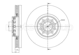 Metelli MET-DBR23-0747C Metelli Brake Rotor VW