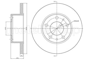 Metelli MET-DBR23-0572 Metelli Brake Rotor Iveco