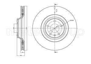 Metelli MET-DBR23-0868C Metelli Brake Rotor Audi