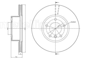 Metelli MET-DBR23-0986C Metelli Brake Rotor BMW
