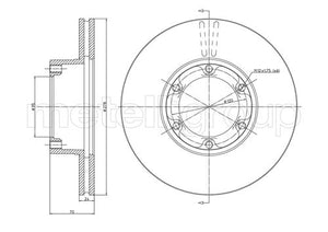 Metelli MET-DBR23-0116 Metelli Brake Rotor Renault/ Lcv Truck