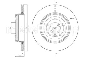 Metelli MET-DBR23-0815C Metelli Brake Rotor BMW