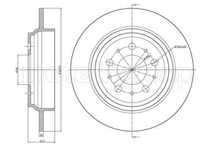 Metelli MET-DBR23-0629C Metelli Brake Rotor Volvo