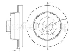 Metelli MET-DBR23-0833C Metelli Brake Rotor Mercedes Benz