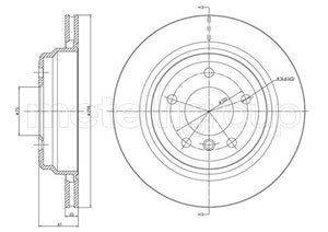 Metelli MET-DBR23-0398C Metelli Brake Rotor BMW