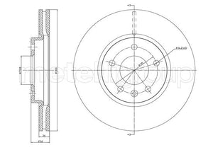 Metelli MET-DBR23-1003C Metelli Brake Rotor Chevrolet / Opel