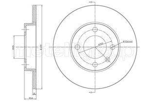 Metelli MET-DBR23-0371 Metelli Brake Rotor Seat / VW / VW Lcv