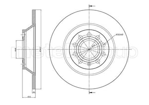 Metelli MET-DBR23-0865C Metelli Brake Rotor Audi