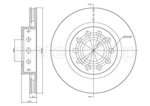 Metelli MET-DBR23-1407C Metelli Brake Rotor Audi