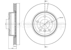 Metelli MET-DBR23-0752C Metelli Brake Rotor BMW