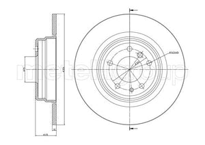 Metelli MET-DBR23-0400 Metelli Brake Rotor BMW