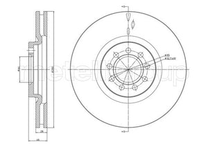 Metelli MET-DBR23-0914C Metelli Brake Rotor Iveco