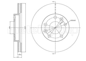 Metelli MET-DBR23-1288C Metelli Brake Rotor Dacia