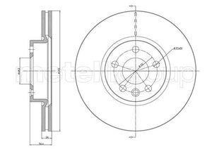 Metelli MET-DBR23-0792 Metelli Brake Rotor Ford Europe / Seat / VW