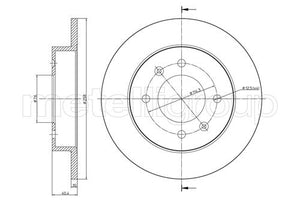 Metelli MET-DBR23-0713 Metelli Brake Rotor Hyundai