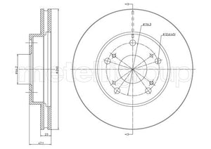 Metelli MET-DBR23-1635C Metelli Brake Rotor Honda