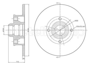 Metelli MET-DBR23-0312 Metelli Brake Rotor Seat / VW