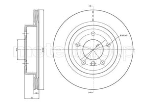 Metelli MET-DBR23-1399C Metelli Brake Rotor BMW