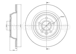 Metelli MET-DBR23-0897C Metelli Brake Rotor Ford Europe / Land Rover