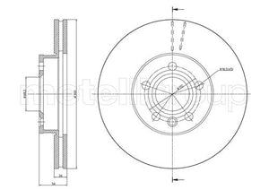 Metelli MET-DBR23-0736C Metelli Brake Rotor Ford Europe / Seat / VW