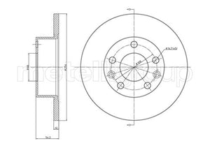 Metelli MET-DBR23-0112 Metelli Brake Rotor Renault