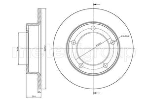 Metelli MET-DBR23-0206 Metelli Brake Rotor Lada