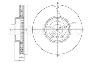 Metelli MET-DBR23-1328C Metelli Brake Rotor BMW